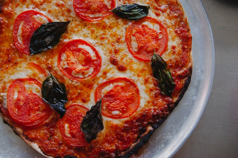 Classic Margherita pizza